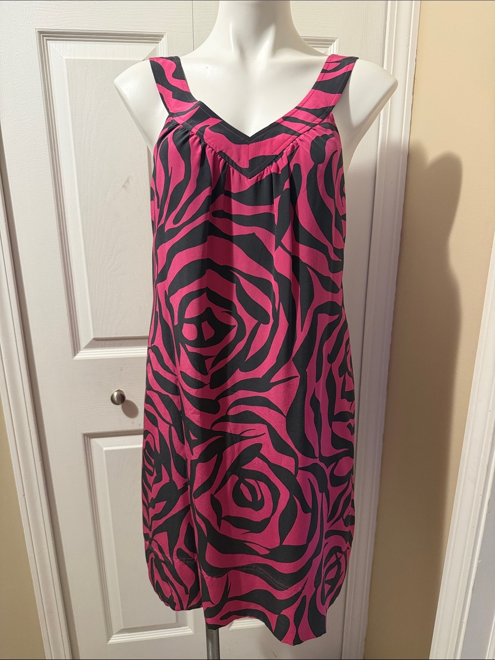 Marc Jacob’s Punk and Black Silk Dress, Size S